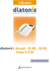 ORANGE DIATONIS D 5730 Mode D'emploi