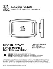 Bobrick Koala Kare KB310-SSWM Consignes D'installation