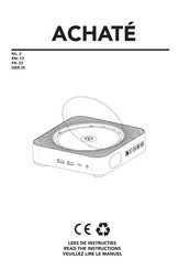 ACHATE FOCUS-D200 Manuel D'utilisation
