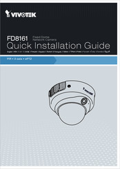 Vivotek FD8161 Guide D'installation Rapide