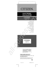 Citizen CDC-112 Manuel D'instructions