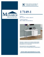 Monarch Specialties I 7149-1 Instructions D'assemblage