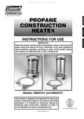 Coleman 5080A751 Mode D'emploi