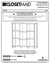 Emerson ClosetMaid 16058 Instructions D'assemblage