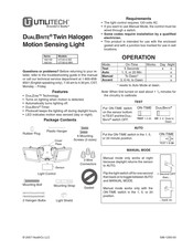 Heath Zenith Utilitech DualBrite UT-5512-BZ Instructions D'installation