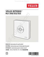 Velux INTEGRA KLI 311 Manuel D'instructions
