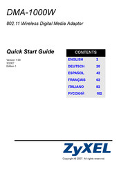 Zyxel DMA-1000W Guide Rapide