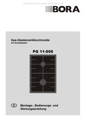 bora PG 11-000 Instructions De Montage, De Service Et De Maintenance