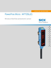 Sick PowerProx Micro-WTT2SL Serie Notice D'instruction