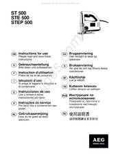 AEG STE 500 Instructions D'utilisation