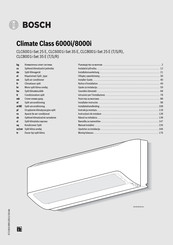 Bosch Climate Class CLC8001i-Set 25 E Notice D'installation