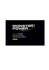 Monster Power AVS 2000 Manuel De L'utilisateur