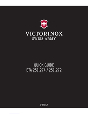 VICTORINOX SWISS ARMY ETA 251.274 Mode D'emploi