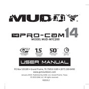 GSM MUDDY MTC200 Manuel D'instructions