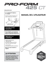 Pro-Form 425 CT Manuel De L'utilisateur