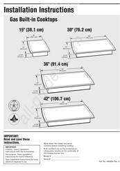 Whirlpool GLT3034LT Instructions D'installation