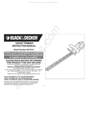 Black & Decker NHT2218 Mode D'emploi