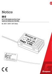 Graupner GR-12 Notice
