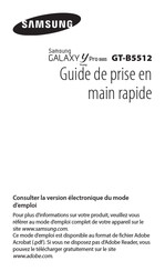 Samsung GT-B5512 Guide De Prise En Main Rapide