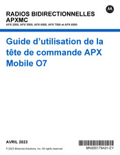 Motorola Solutions APX 2500 Guide D'utilisation