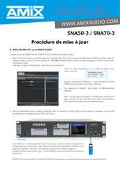 AMIX SNA50-3 Guide De Mise À Jour