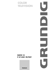 Grundig DAVIO 14 P37-4501 Manuel D'instructions
