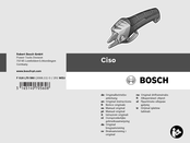 Bosch Ciso Notice Originale