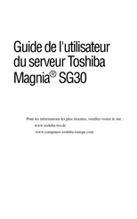 Toshiba Magnia SG30 Guide De L'utilisateur