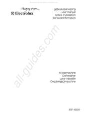 Electrolux ESF 43020 Notice D'utilisation