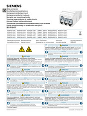 Siemens 3VA923-0JD11 Serie Notice D'utilisation