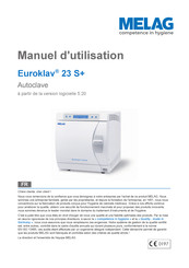 Melag Euroklav 23 S+ Manuel D'utilisation