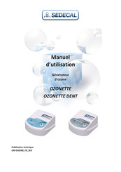 Sedecal OZONETTE DENT Manuel D'utilisation