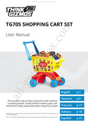 THINK GIZMOS Shopping Cart Set Manuel De L'utilisateur