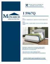 Monarch Specialties I 5967Q Instructions D'assemblage