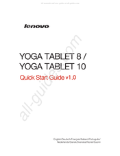 Lenovo YOGA TABLET 8 Mode D'emploi
