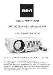 RCA RPJ116-PLUS Manuel D'instructions