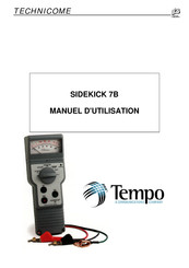 Tempo SIDEKICK 7B Manuel D'utilisation