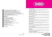 SHOEI VFX-EVO Instructions D'utilisation