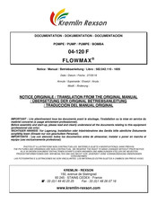 Kremlin Rexson 04-120 F FLOWMAX Notice