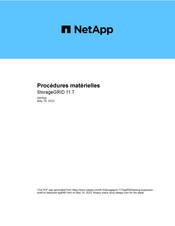 NetApp StorageGRID 11.7 SG6060 Procédures D'installation Et Guide De Dépannage
