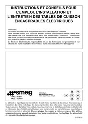 Smeg SE435S Instructions Et Conseils Pour L'installation, L'utilisation Et L'entretien