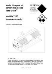 Redexim Verti-Drain 7120 Mode D'emploi