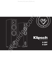 Klipsch Reference R-28PF Mode D'emploi