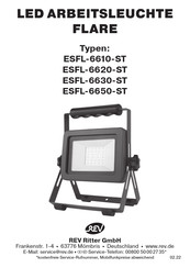 REV ESFL-6610-ST Instructions De Montage Et D'utilisation