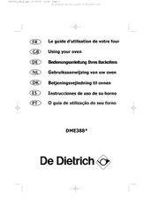 De Dietrich DME388 Serie Guide D'utilisation