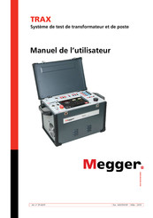 Megger TRAX Manuel De L'utilisateur