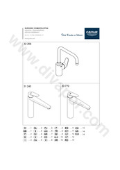 Grohe Eurodisc Cosmopolitan 32 259 Documentation Technique