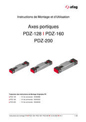 Afag PDZ-128 Instructions De Montage Et D'utilisation