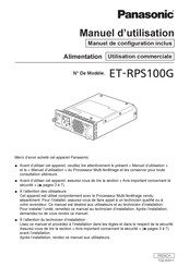 Panasonic ET-RPS100G Manuel D'utilisation