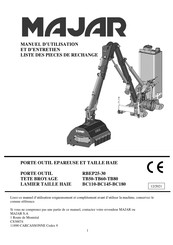 MAJAR TB60 Manuel D'utilisation Et D'entretien